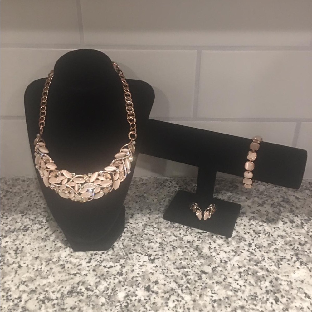 New Rose Gold Filled Necklace Set